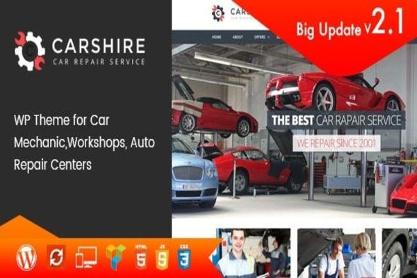 Car shire WordPress theme