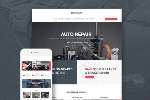 Expert Auto WordPress theme