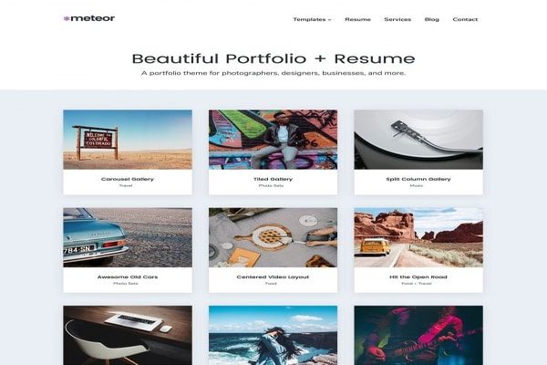 Meteor WordPress theme