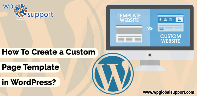 Create Custom Page Template in WordPress images