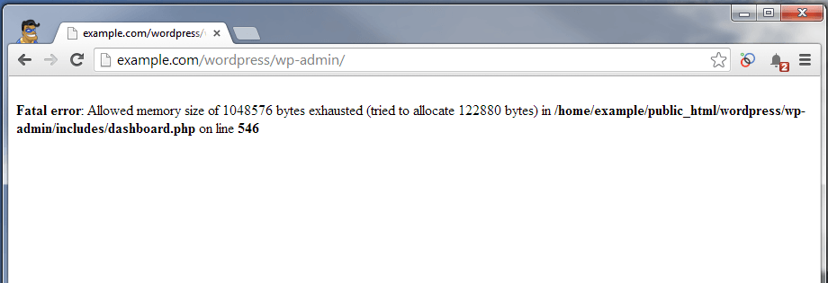 How to fix fatal error in WordPress