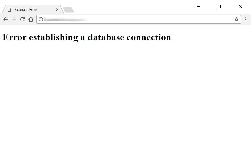 WordPress Error Establishing a Database Connection