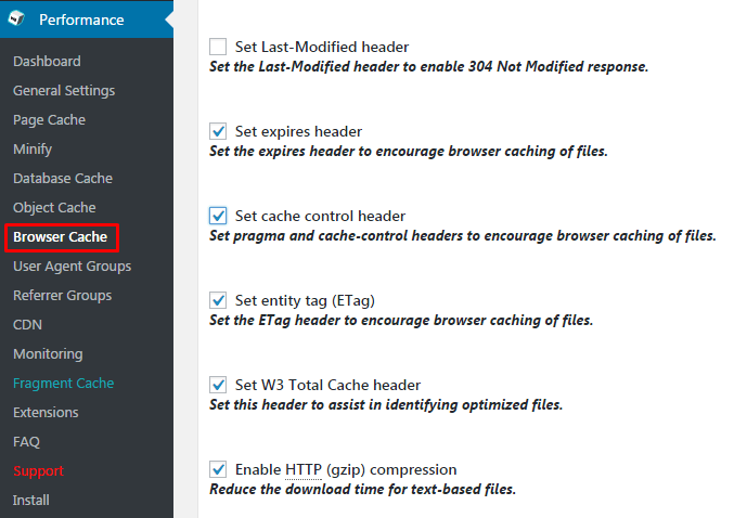 Leverage Browser Caching with W3 Total Cache WordPress Plugin