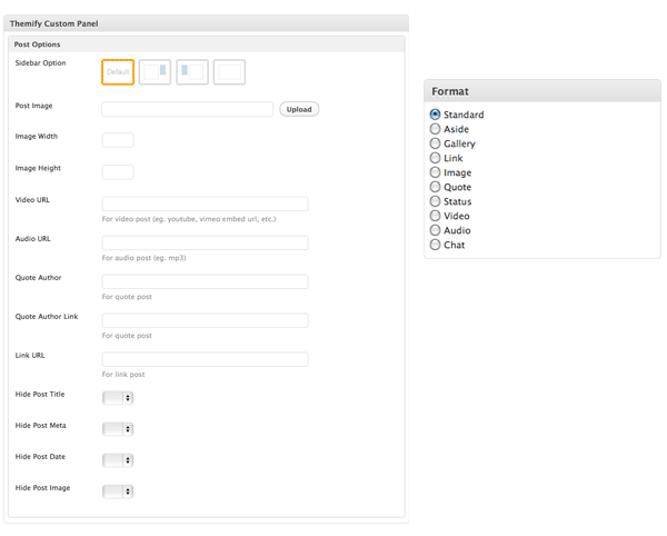 post format in wordpress