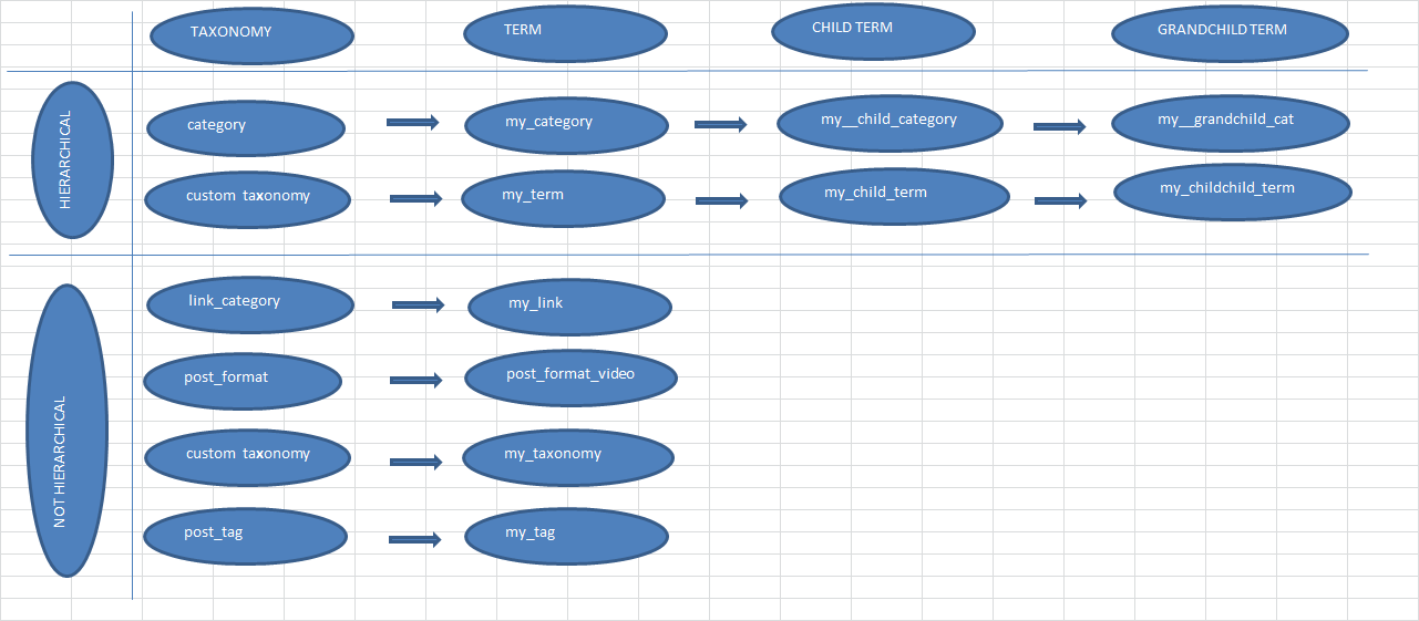 terms in wordpress