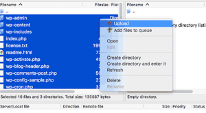 Upload Files WordPress SubDirectory