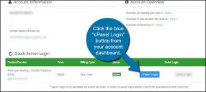 cPanel Dashboard