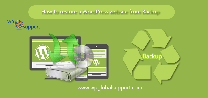 How to restore a WordPress website from Backup