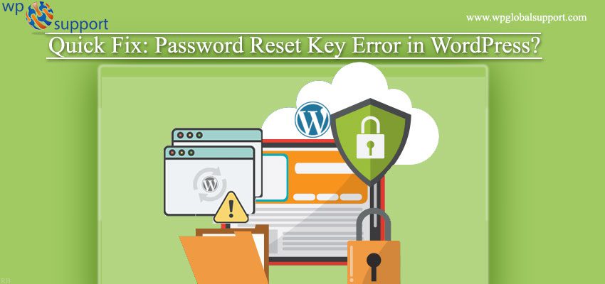 Password Reset Key Error