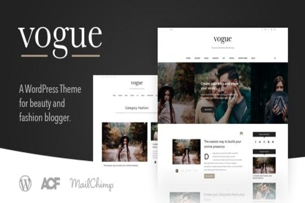 Vogue WP fashion blog theme