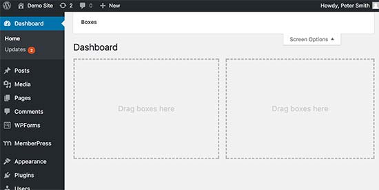 WordPress Dashboard