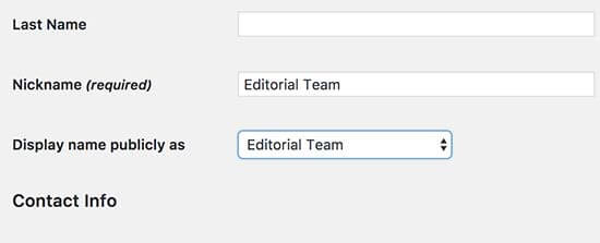 remove author name