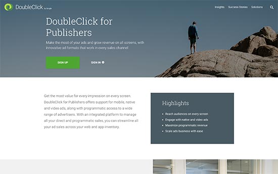 DoubleClick WordPress plugin