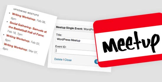 7. Meetup Widgets Plugin