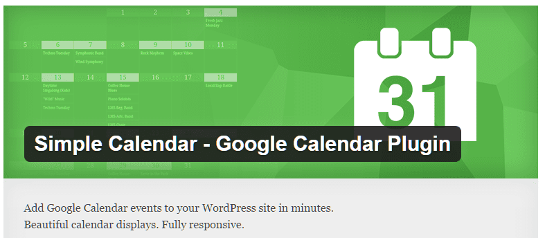 Simple Calendar Plugin