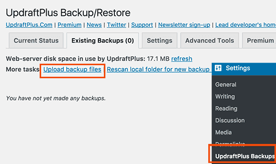 uploadbackup