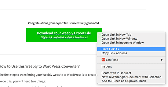Weebly to WordPress success