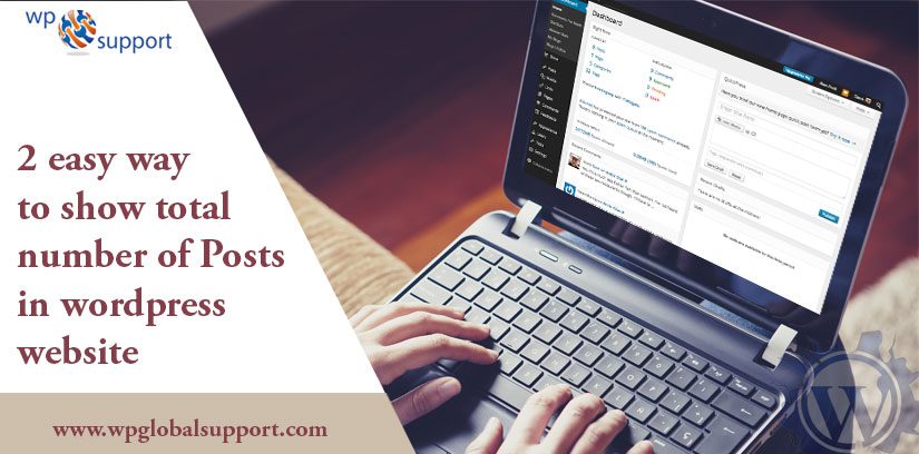 Easy way to show total numbers of posts in WordPress website