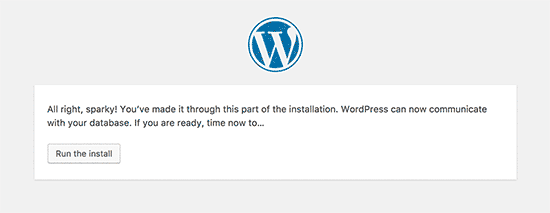 WordPress in Subdirectory
