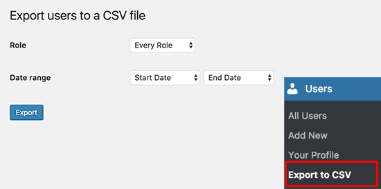 Import and Export Users Data In WordPress