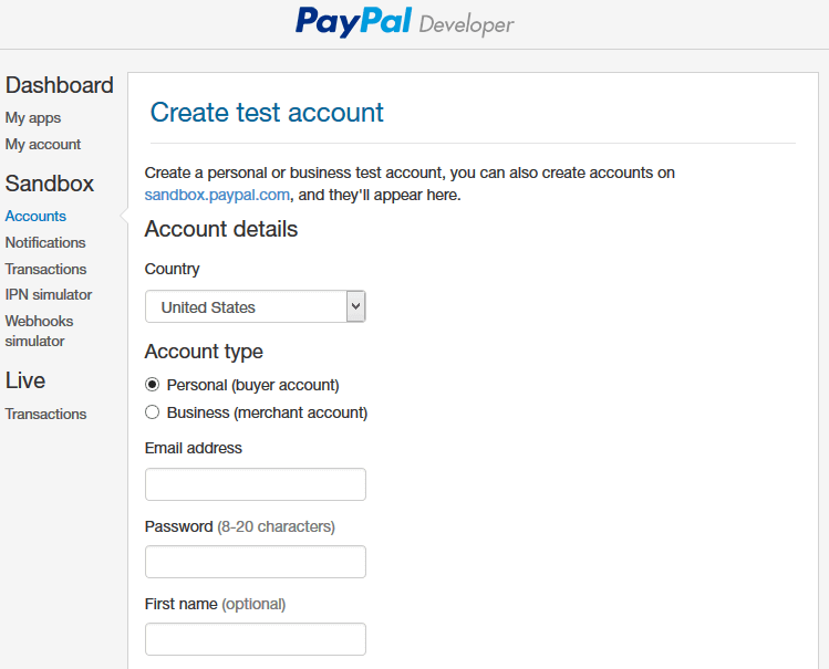 WooCommerce PayPal Sandbox
