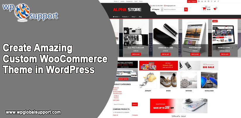 Create amazing custom WooCommerce theme in WordPress