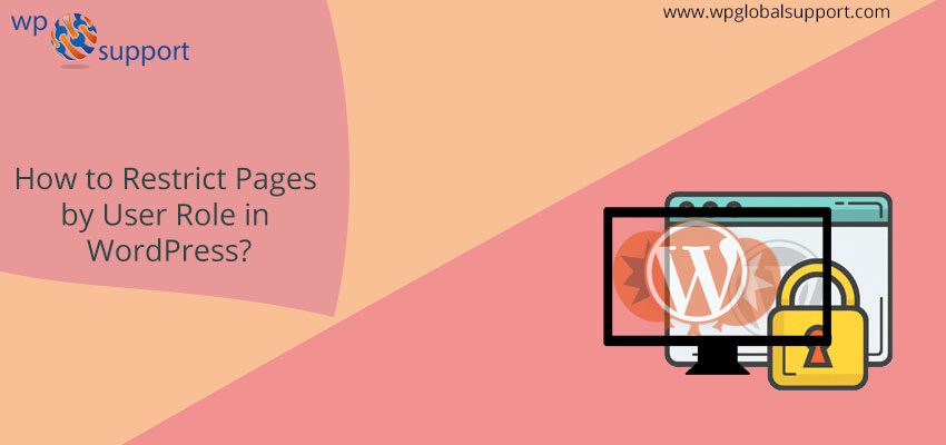 User role in WordPress restrict pages