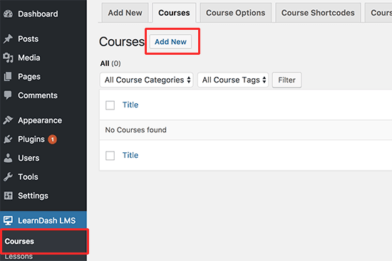 create course