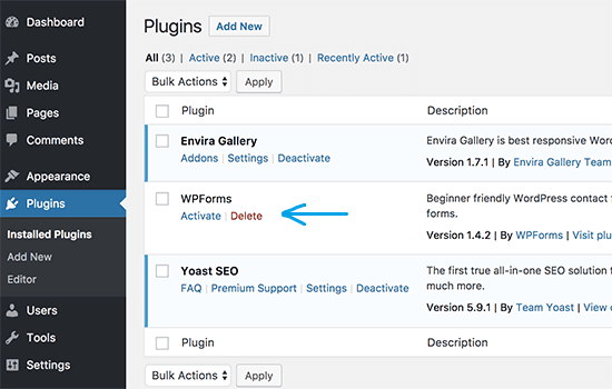 manually installed plugin