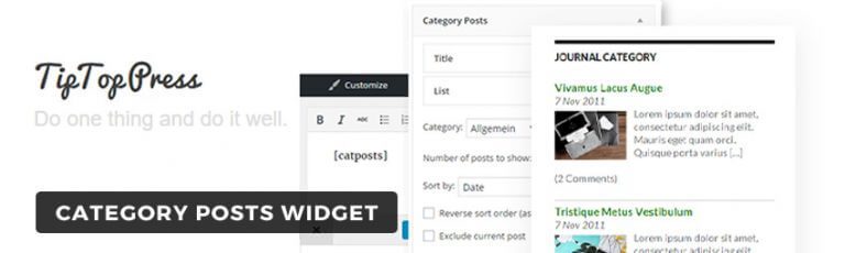 Category Posts Widget