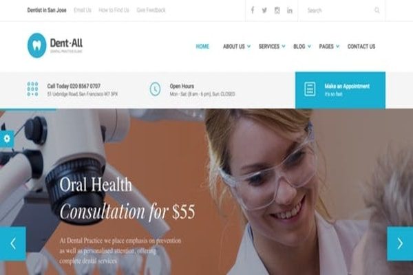 Dent-all Doctors WordPress theme