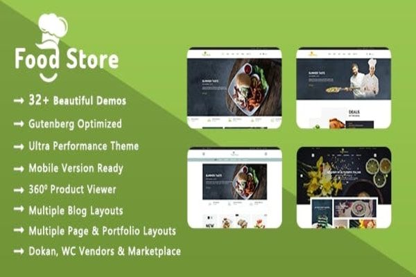 Food Store WP Woo-commerce theme 