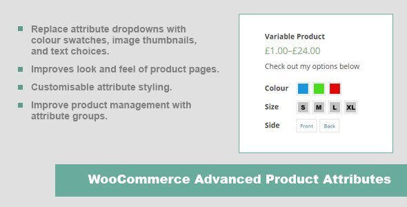 JC WooCommerce Advanced Product Attributes plugin