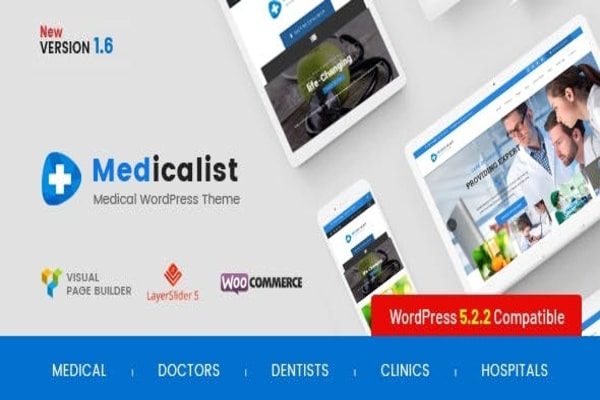 Medicalist healthcare WordPress theme 