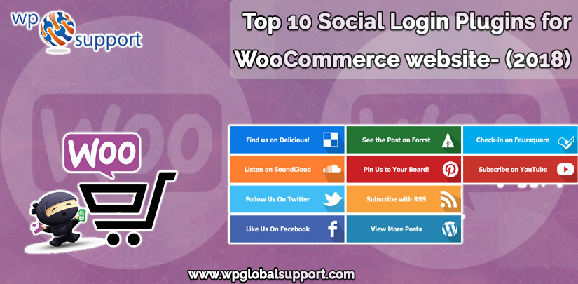Social Login Plugins for WooCommerce website
