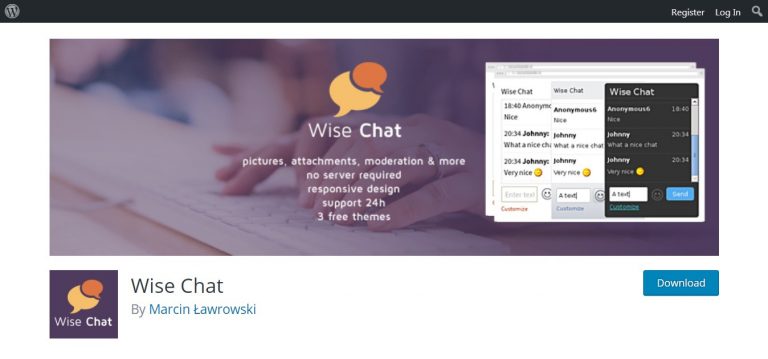 Wise Chat, WordPress plugin