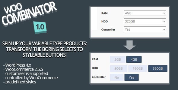 WooCombinator for variable products