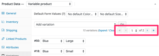 WooCommerce product variation