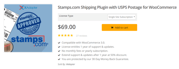 Stamps.com Shipping Plugin with USPS Postage