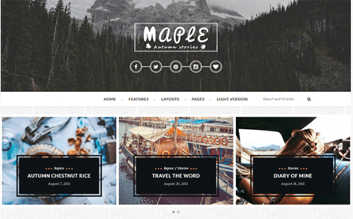 Maple WordPress theme