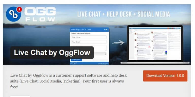 oggflows live chat, wordpress plugin