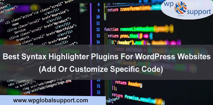 Syntax highlighter plugin for WordPress Website(Add or Customize Specific Code)