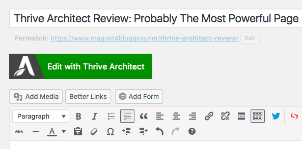 Thrive Architect