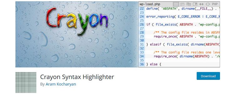 Crayon Syntax Highlighter