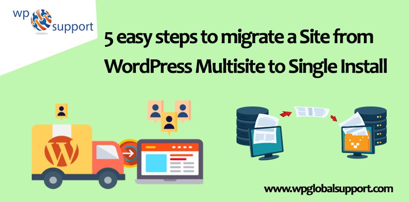 5 easy steps to migrate a Site from WordPress Multisite to Single Install