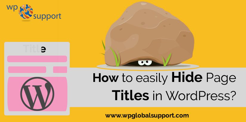 How To easily hide Page Titles in WordPress?