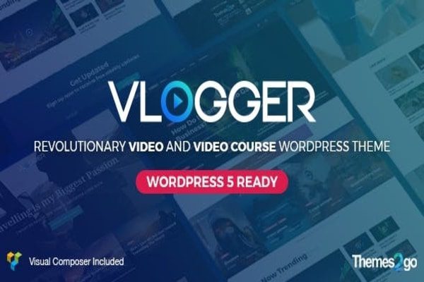 Vlogger video WP theme 