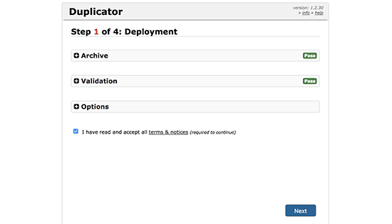 duplicator migration process