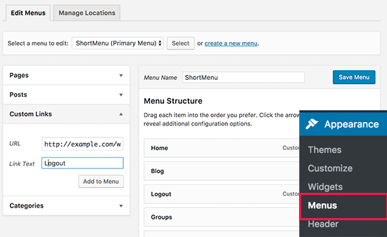 custom-wordpress-navigation-menu-logout-navmenu