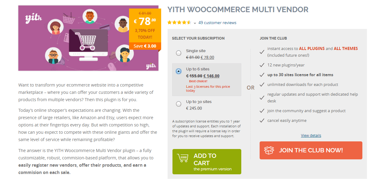 woocommerce multi vendors plugin